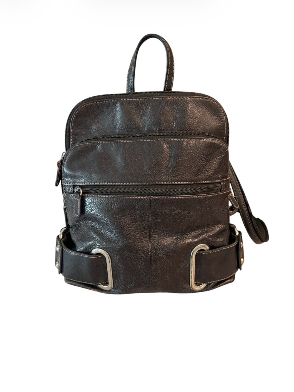 Vintage Wilson’s Brown Leather Small Backpack